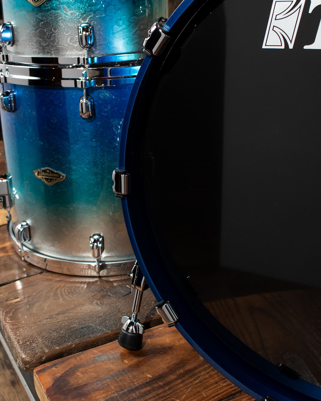 Tama Starclassic Walnut/Birch 4-Piece Drum Set - Molten Blue Ice Fade