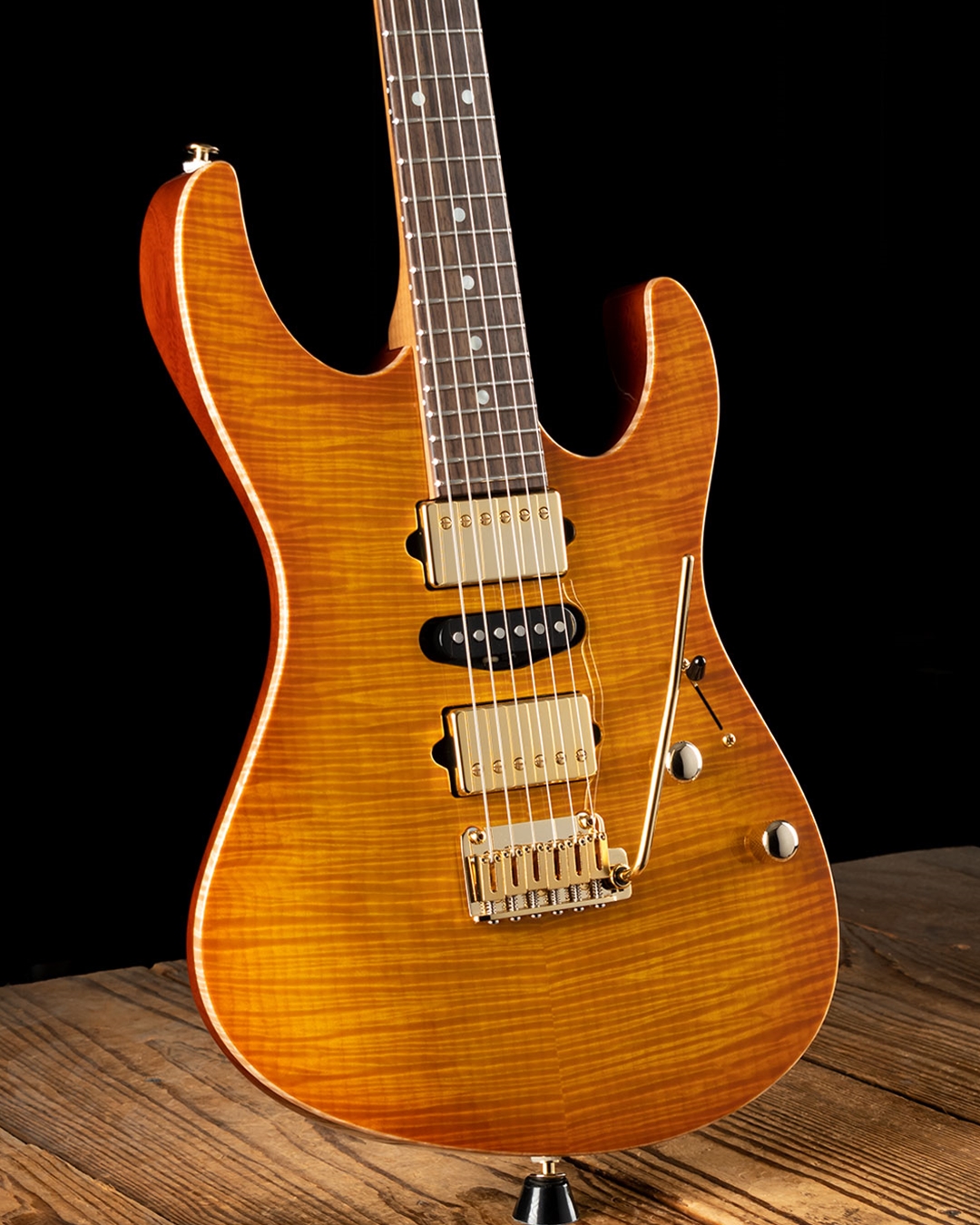 Suhr Modern Custom Flame Maple/Genuine Mahogany - Tea Burst