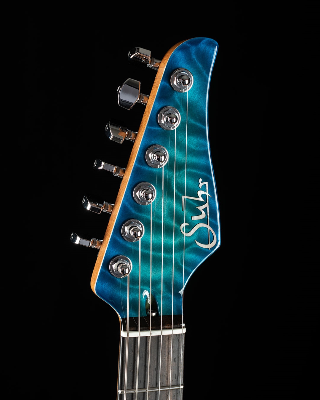 Suhr Standard Custom Quilt Maple/Swamp Ash - Bahama Blue Burst