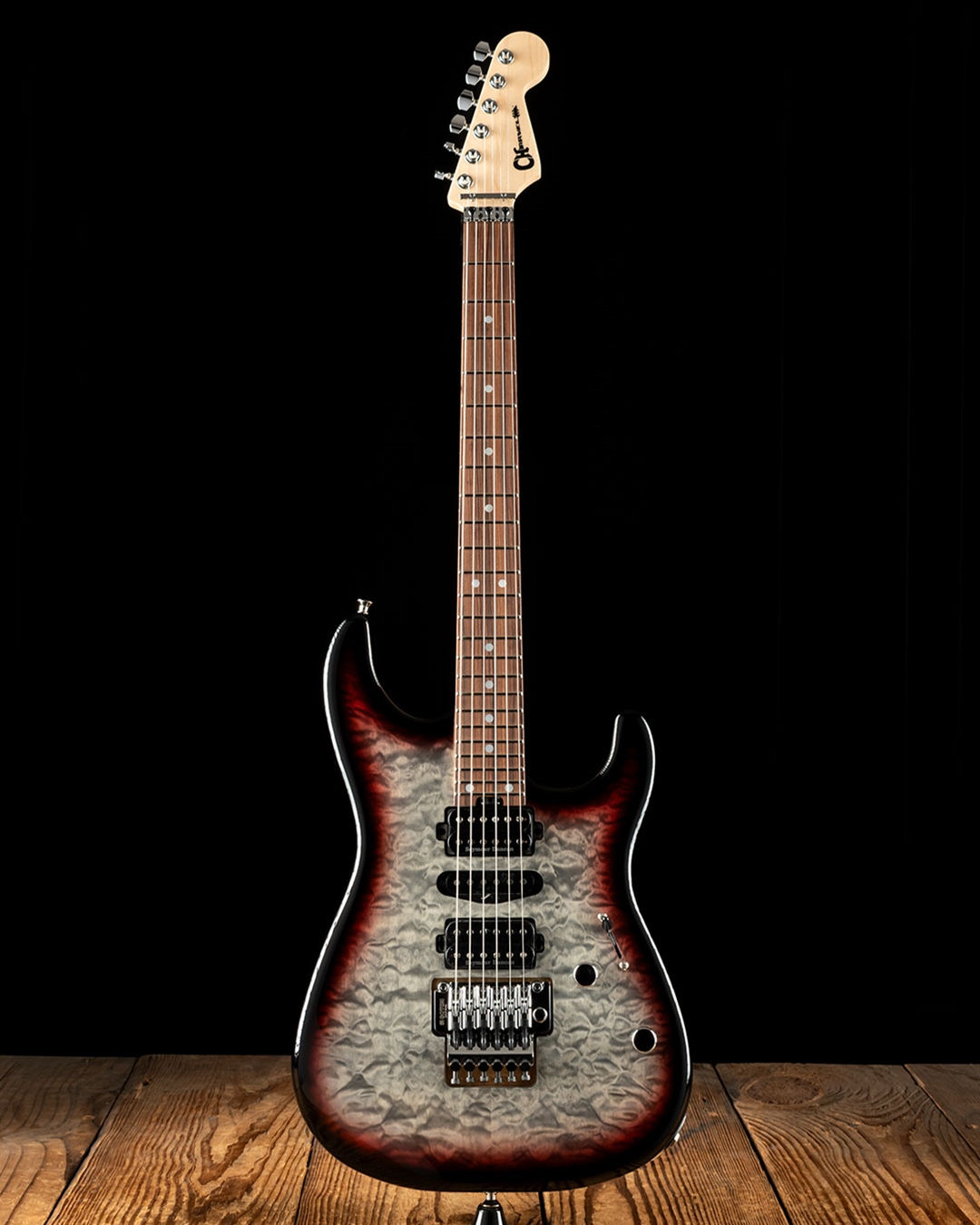 ギター Charvel MJ SD1 24 HSH FR MDNGT GLOW Charvel MJ San Dimas Style 1 HSH FR PF QM Electric Guitar