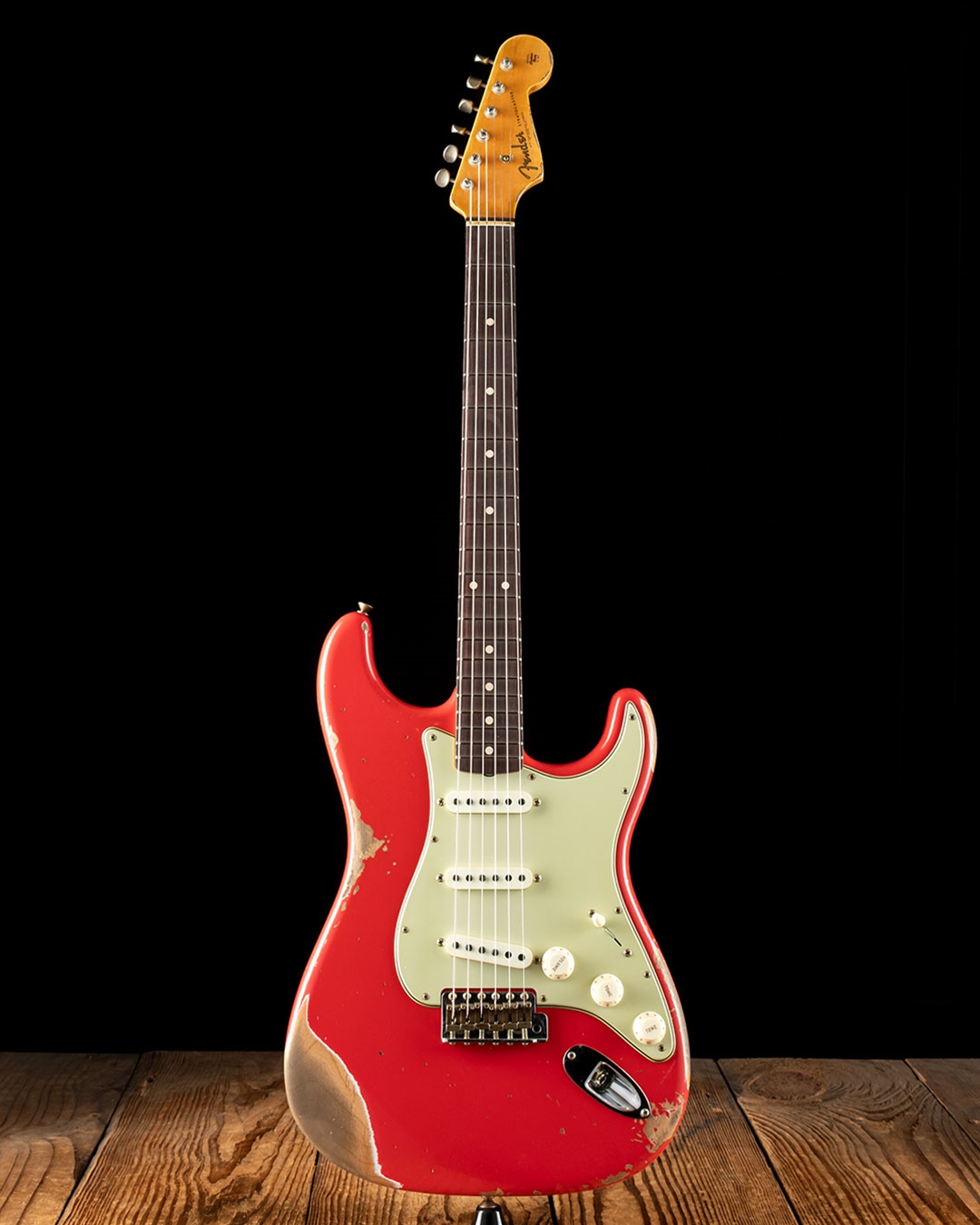 Fender Custom Shop 62 63 Heavy Relic Strat Aged Fiesta Red