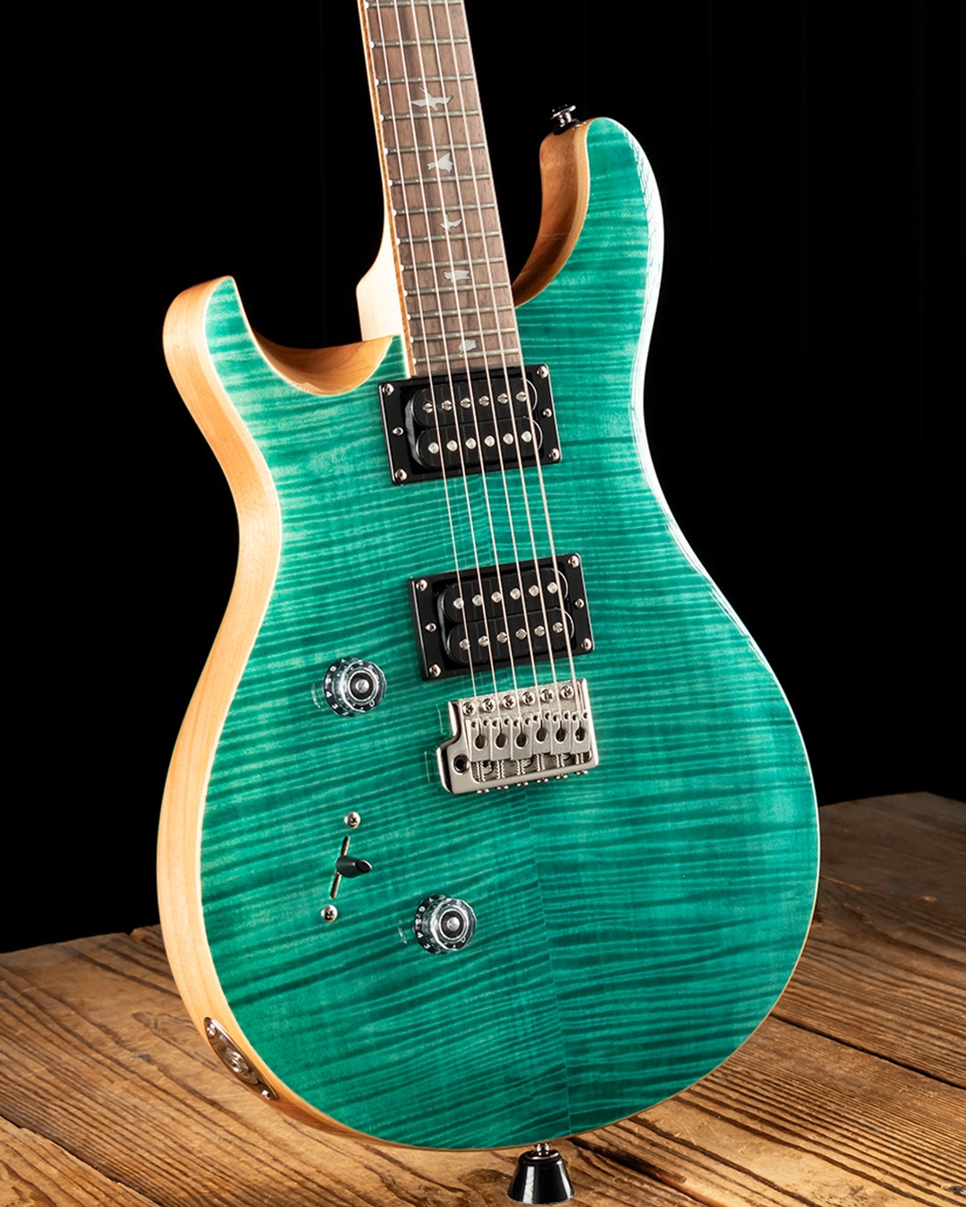 ギター PRS SE Custom 24 Lefty PRS SE Custom 24 Left-handed Electric Guitar - Turquoise