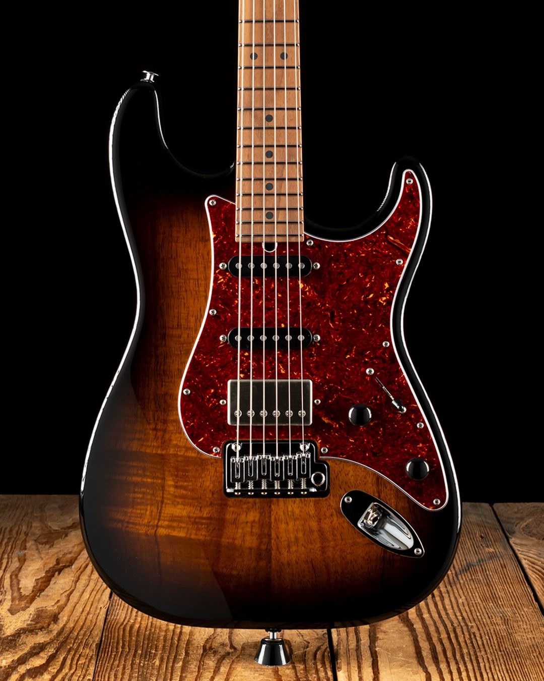 Suhr Classic S Custom Figured Koa/Roasted Alder - 2 Tone Tobacco Burst