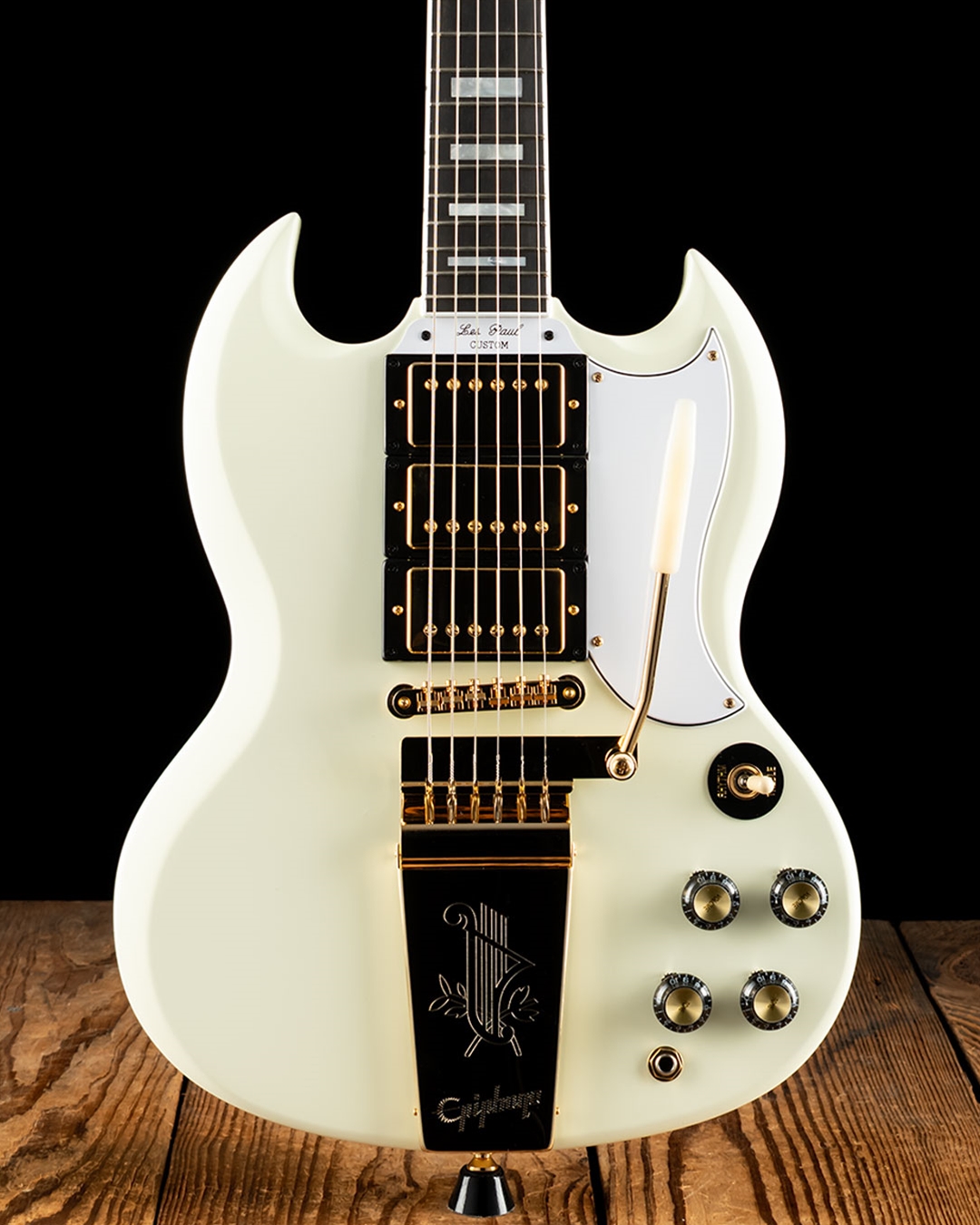 ギター Epiphone lespaul custom Sg 1963 Les Paul SG Custom With Maestro Vibrola, Classic White
