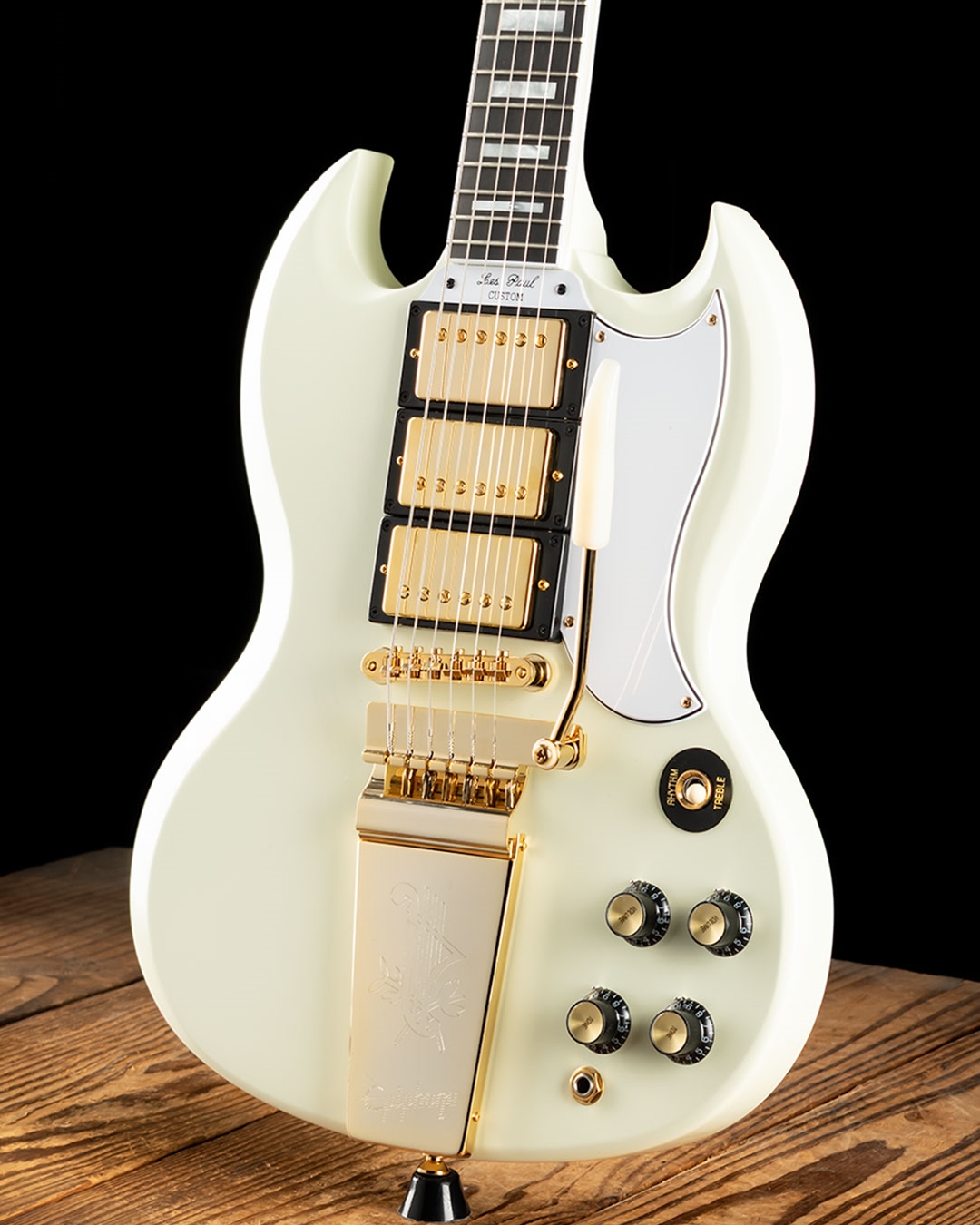 Epiphone 1963 SG Custom With Maestro - Classic White
