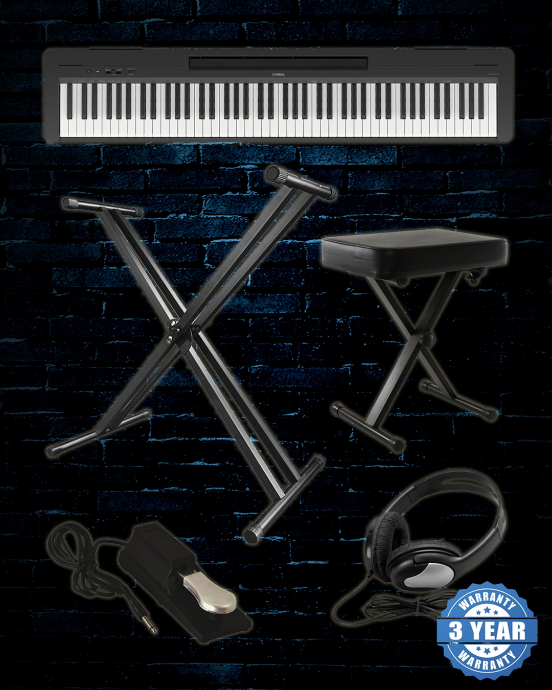N Stuff Music Yamaha P 143B Package A