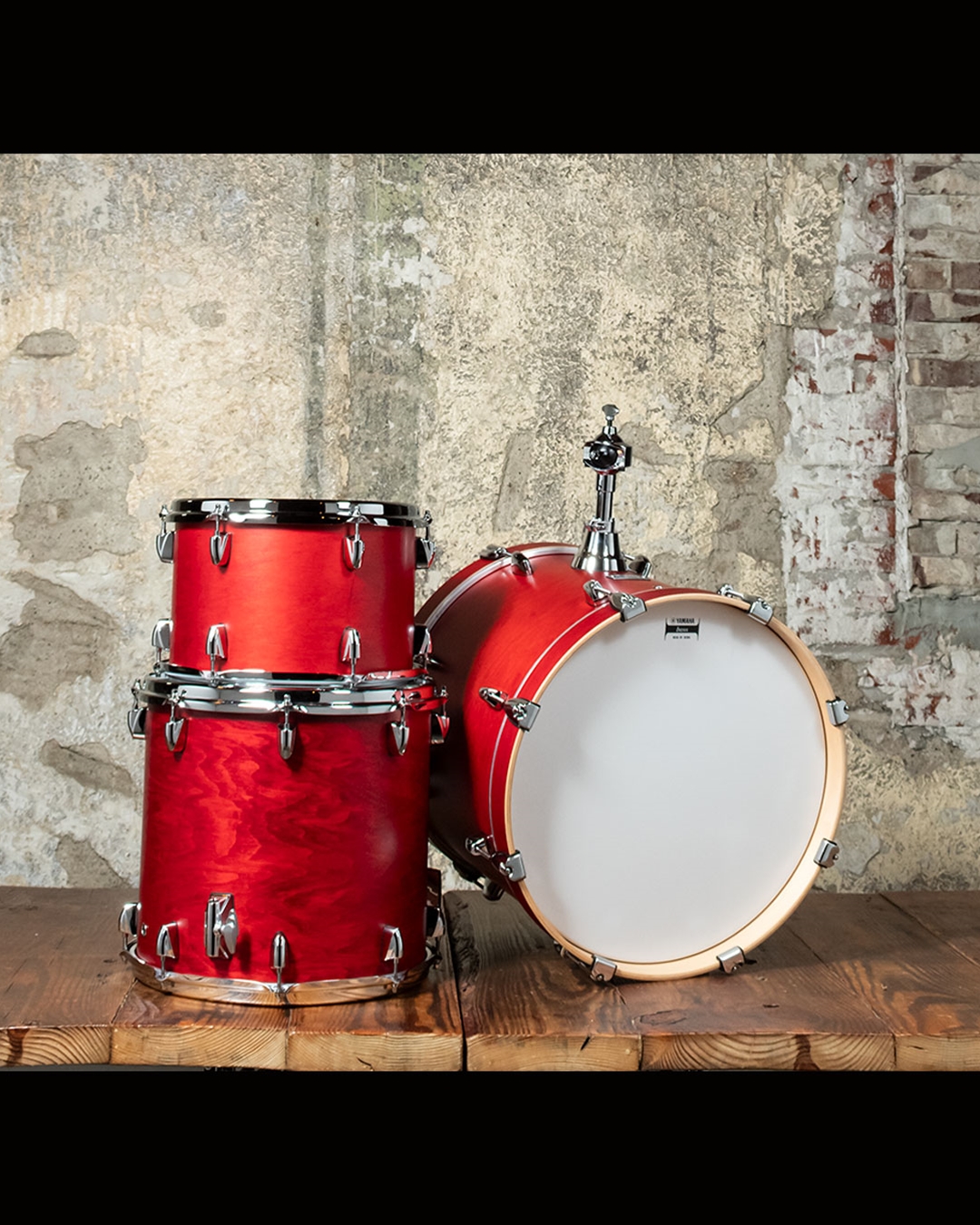 Yamaha TMP8F3 Tour Custom 3-Piece Drum Set - Candy Apple Satin