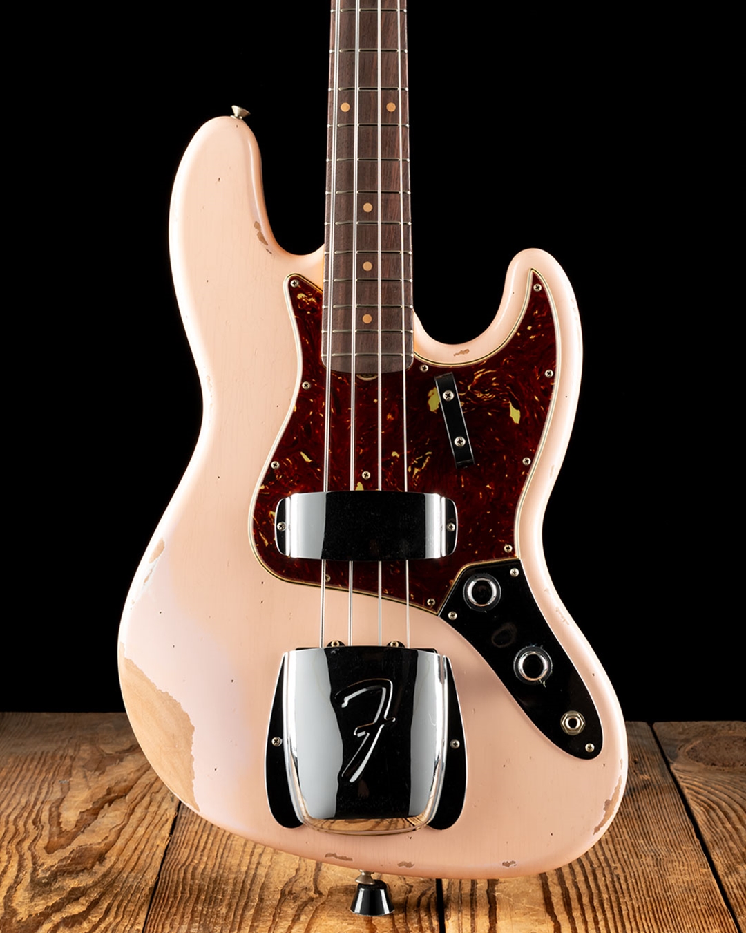 Fender Custom Shop Time Machine 61 Heavy Relic Jazz Bass Super Faded Aged Shell Pink