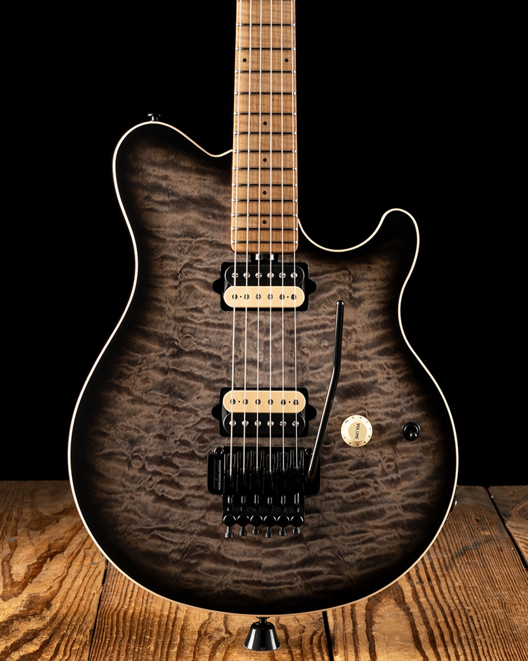 Music Man Axis Quilt Top - Charcoal Cloud
