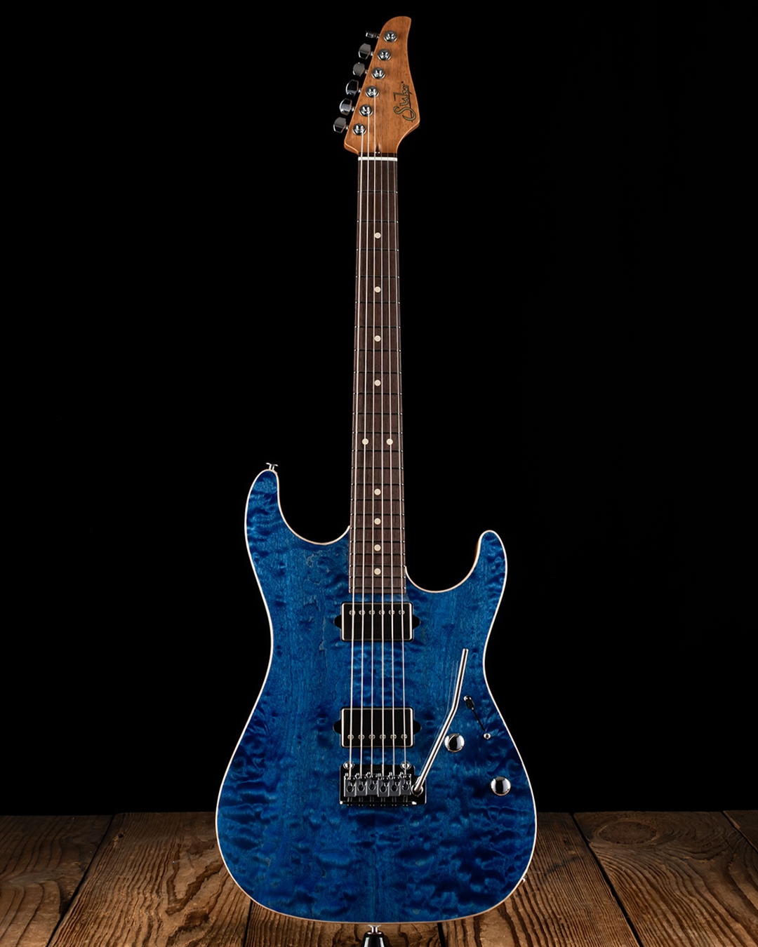 Suhr Standard Custom Quilt Maple/Mahogany - Trans Whale Blue