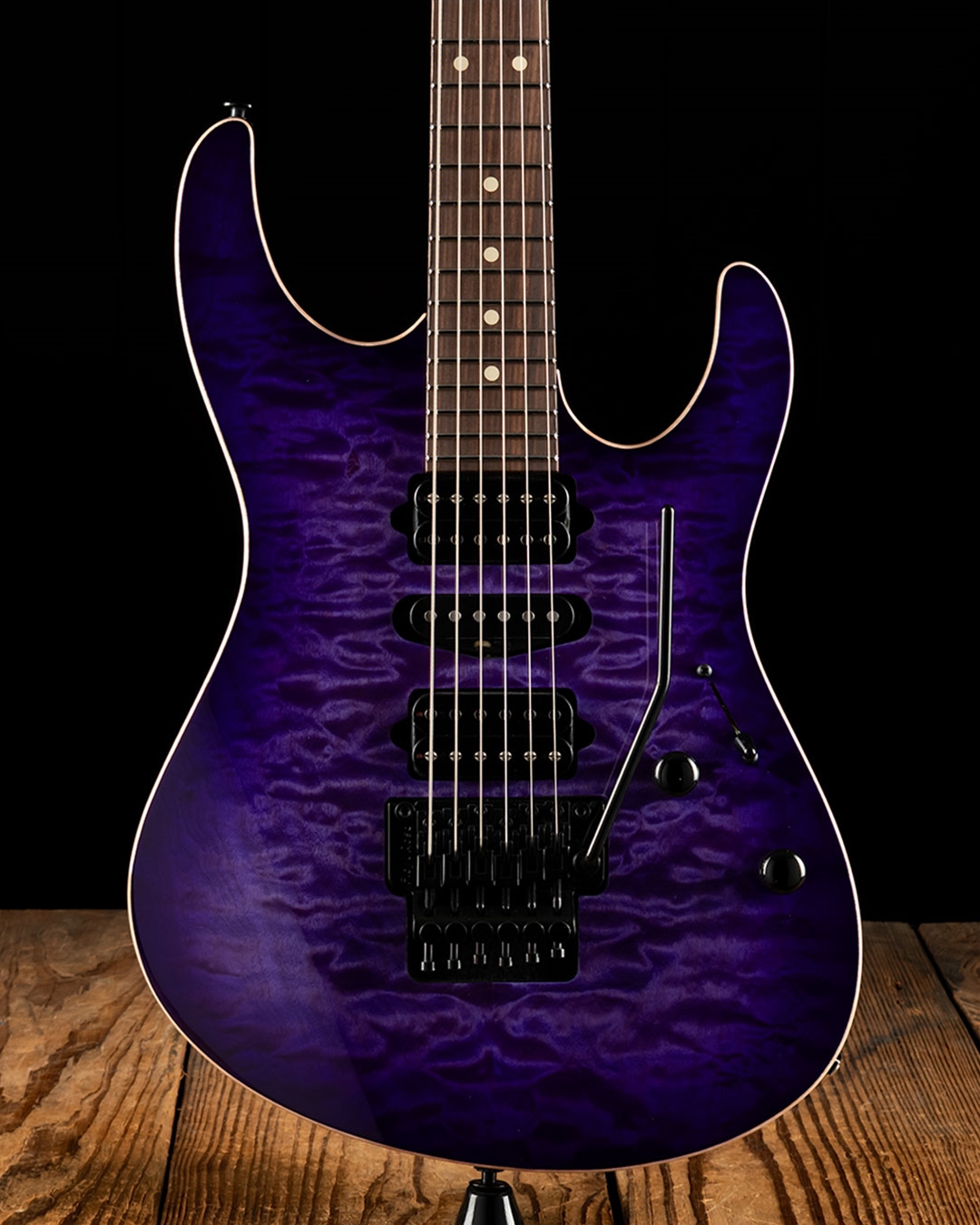 Suhr Modern Custom Quilt Maple/Basswood - Trans Purple Burst