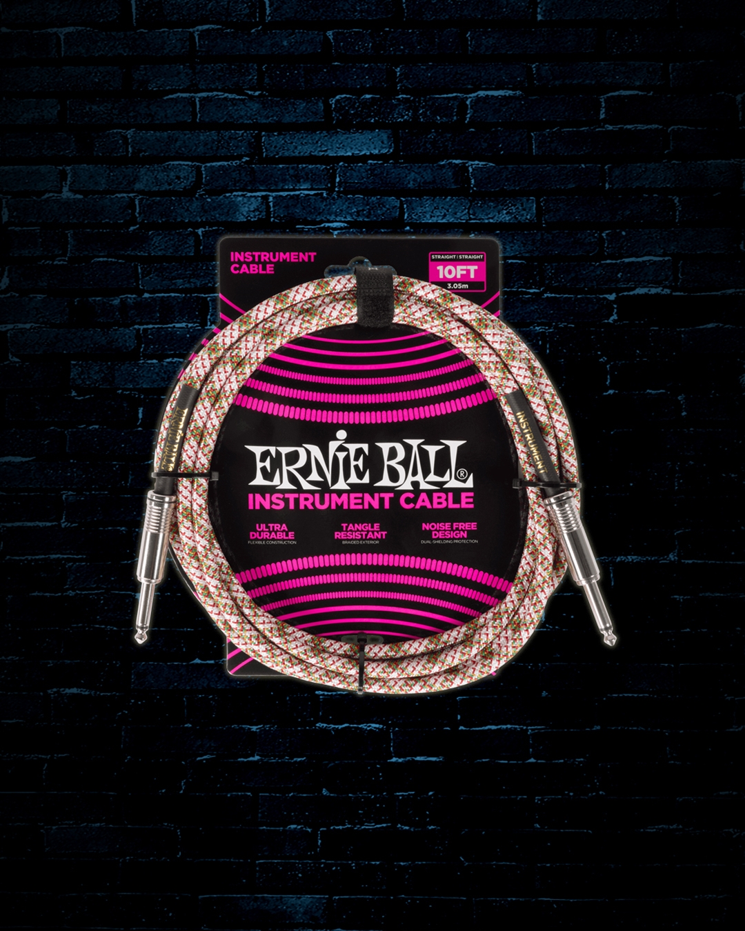 Ernie Ball Flex Cavo per strumenti, dritto / dritto, 6.1m, colore rosa