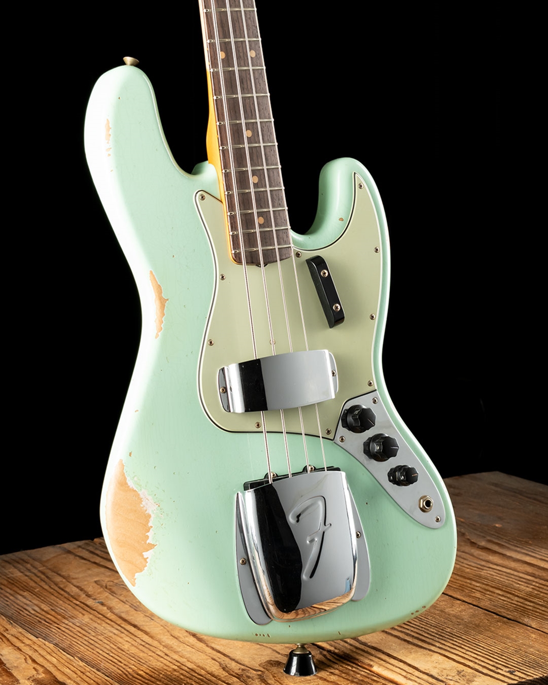 Fender Custom Shop LTD 1964 Relic Jazz Bass - Aged Surf Green