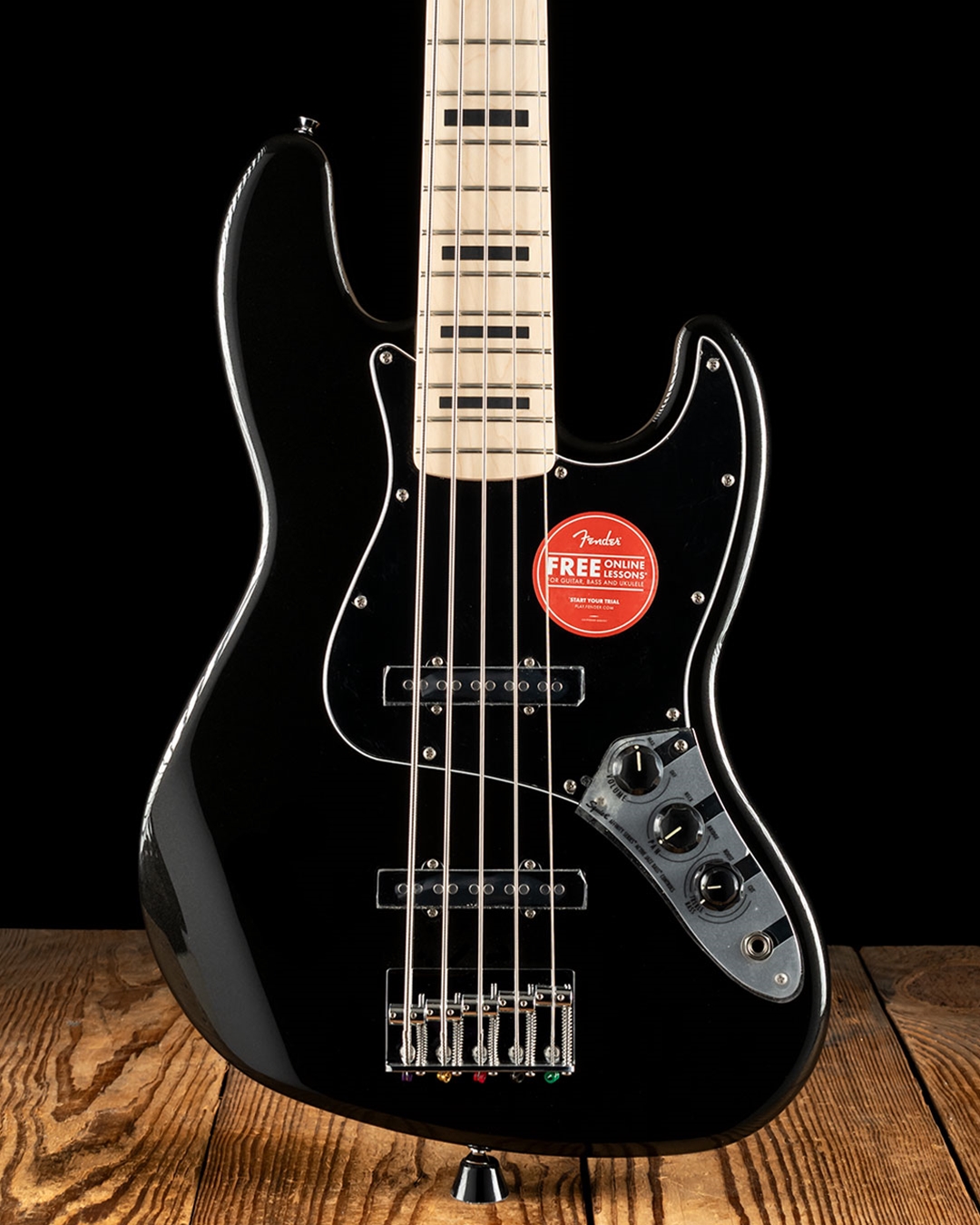 Squier Affinity Series Active Jazz Bass V - Black Metallic