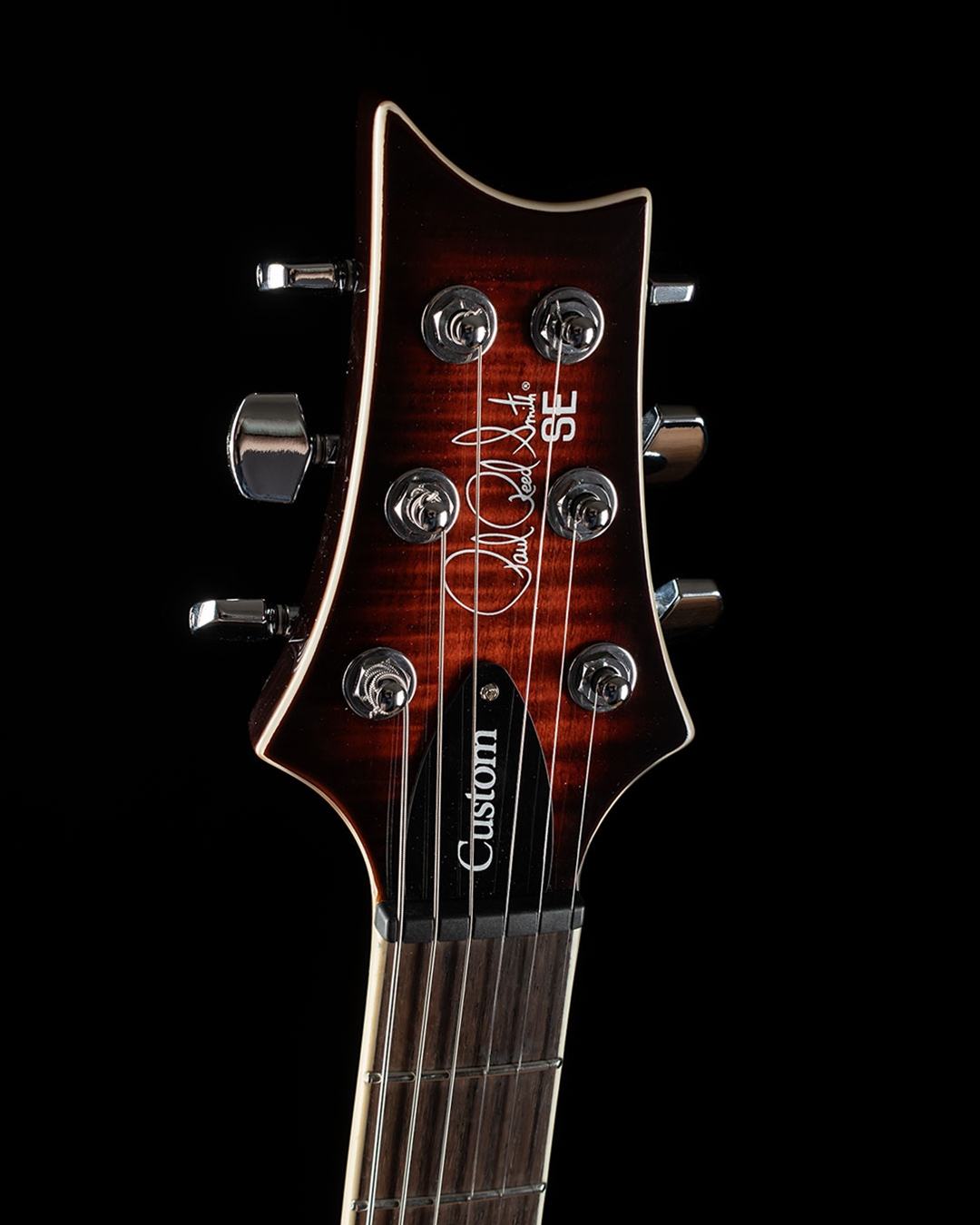 PRS SE Custom 24 Semi-Hollow Piezo - Orange Tiger Smokeburst