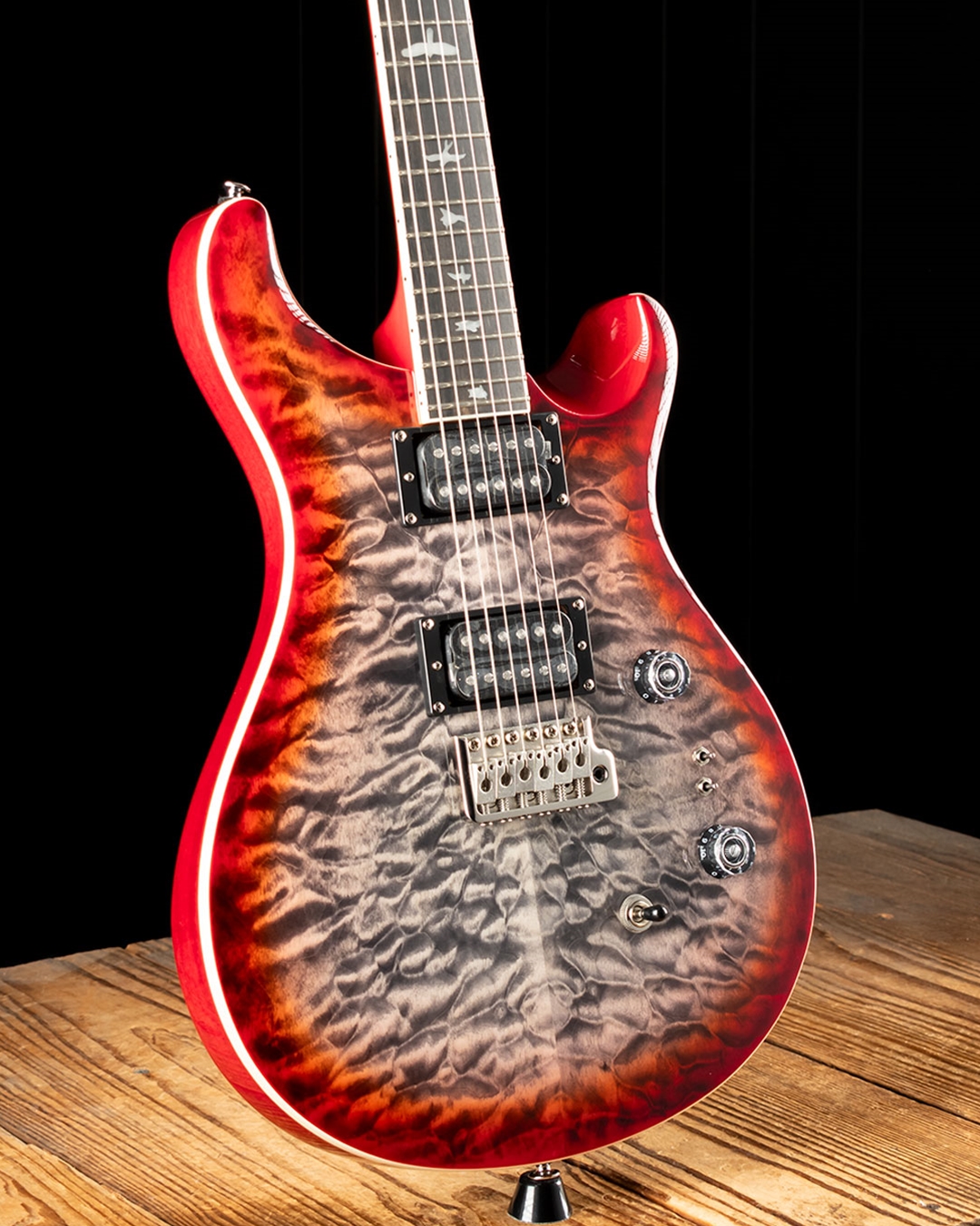 PRS SE Custom 24-08 Quilt - Charcoal Cherry Burst
