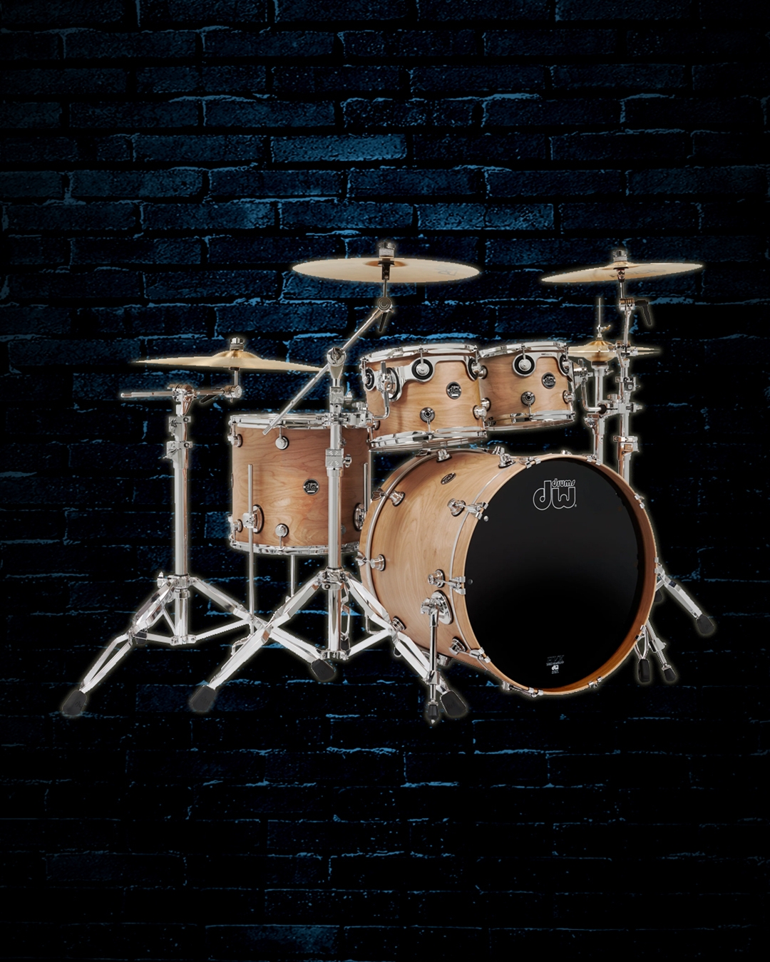 DW LTD Performance Series Birch 4 Piece Drum Set Satin Natural