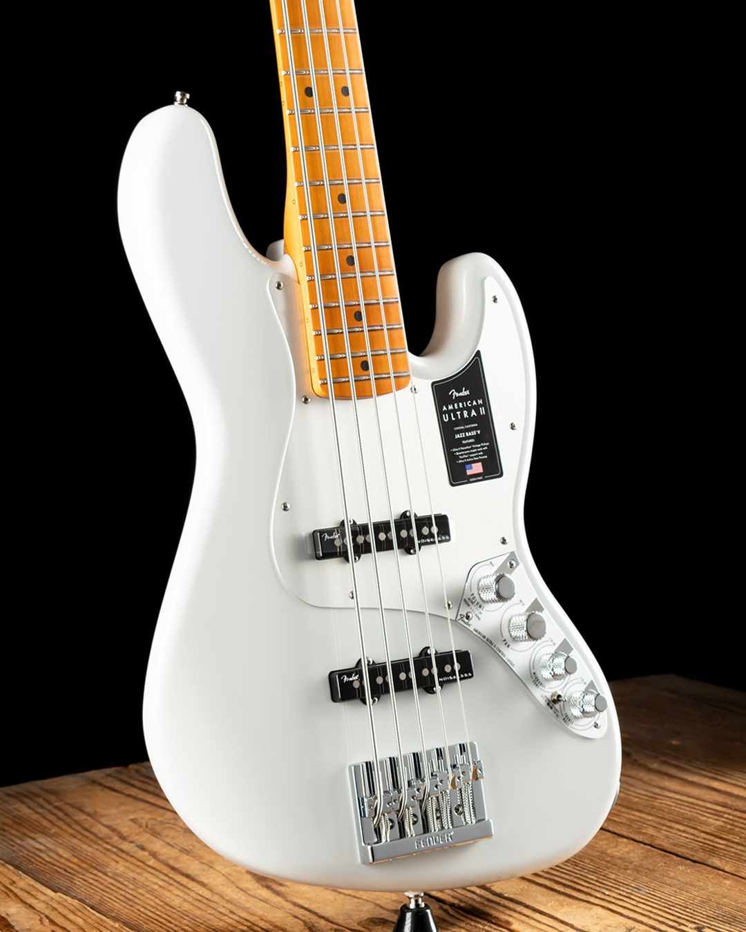 ベース Fender Ultra Noiseless Jazz Bass V Fender American Ultra II Jazz Bass V - Avalanche