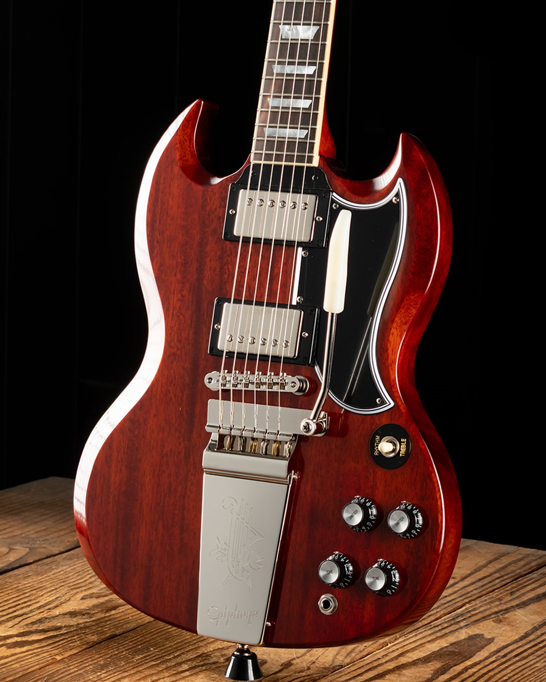 Epiphone 1964 SG Standard with Maestro Vibrola Reissue - Cherry Red
