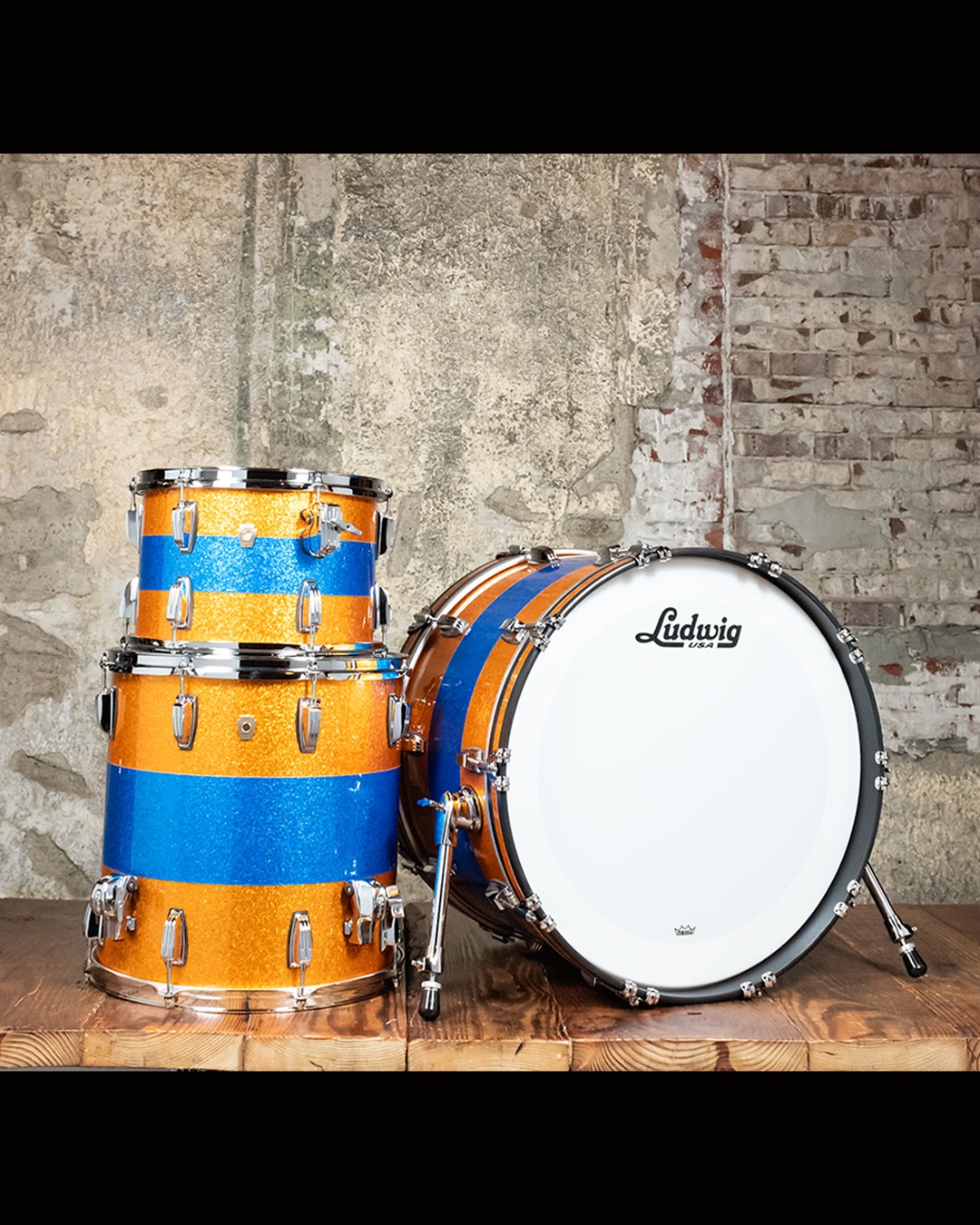 Blue ludwig drum set hotsell
