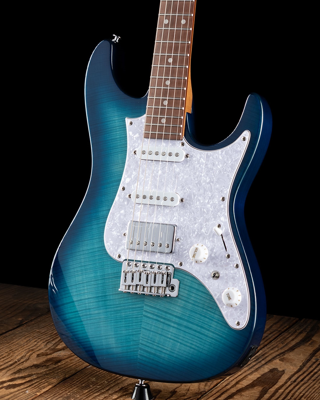 Ibanez AZ22S1F AZ Standard - Transparent Turquoise Burst