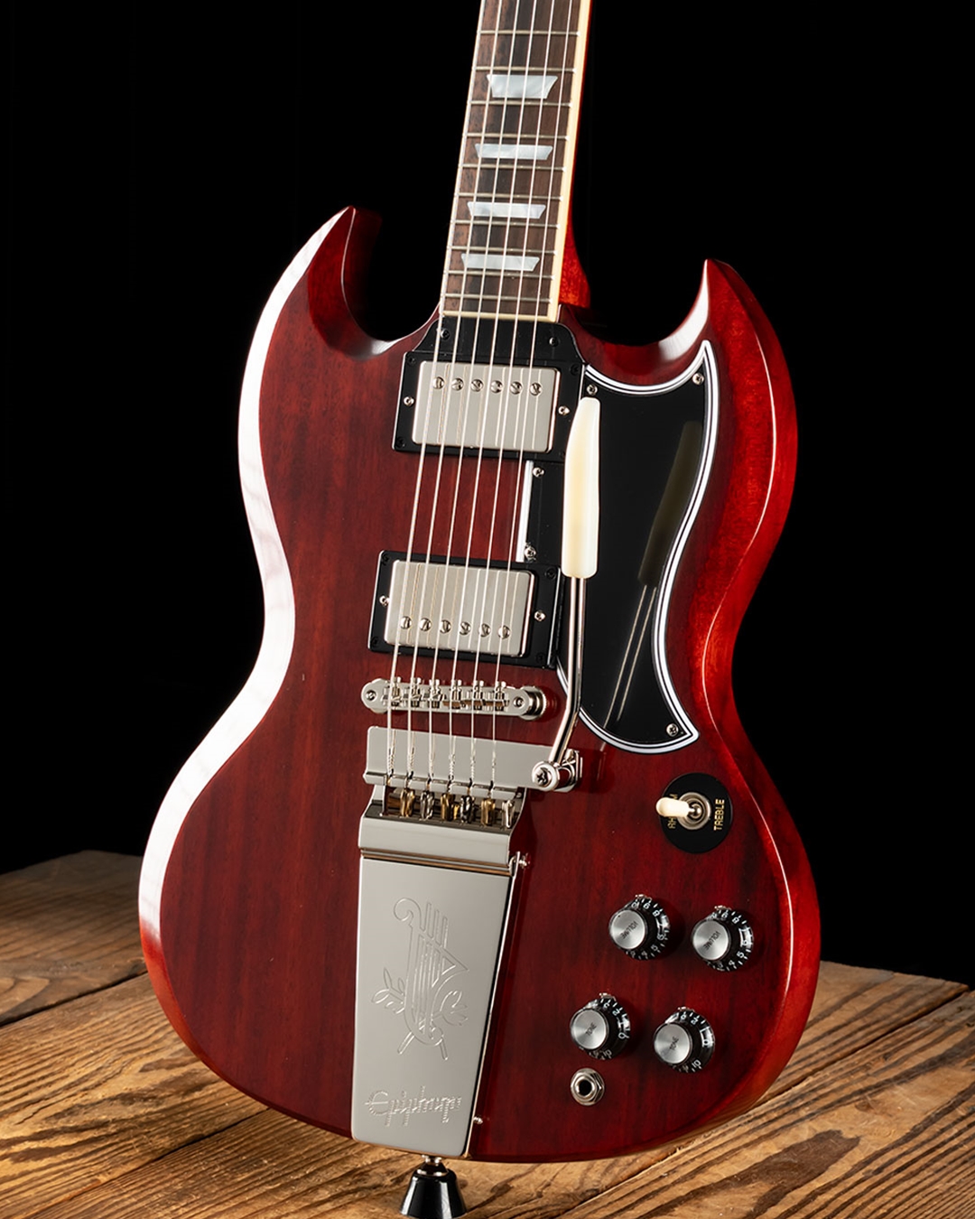 Epiphone 1964 SG Standard with Maestro Vibrola Reissue - Cherry Red