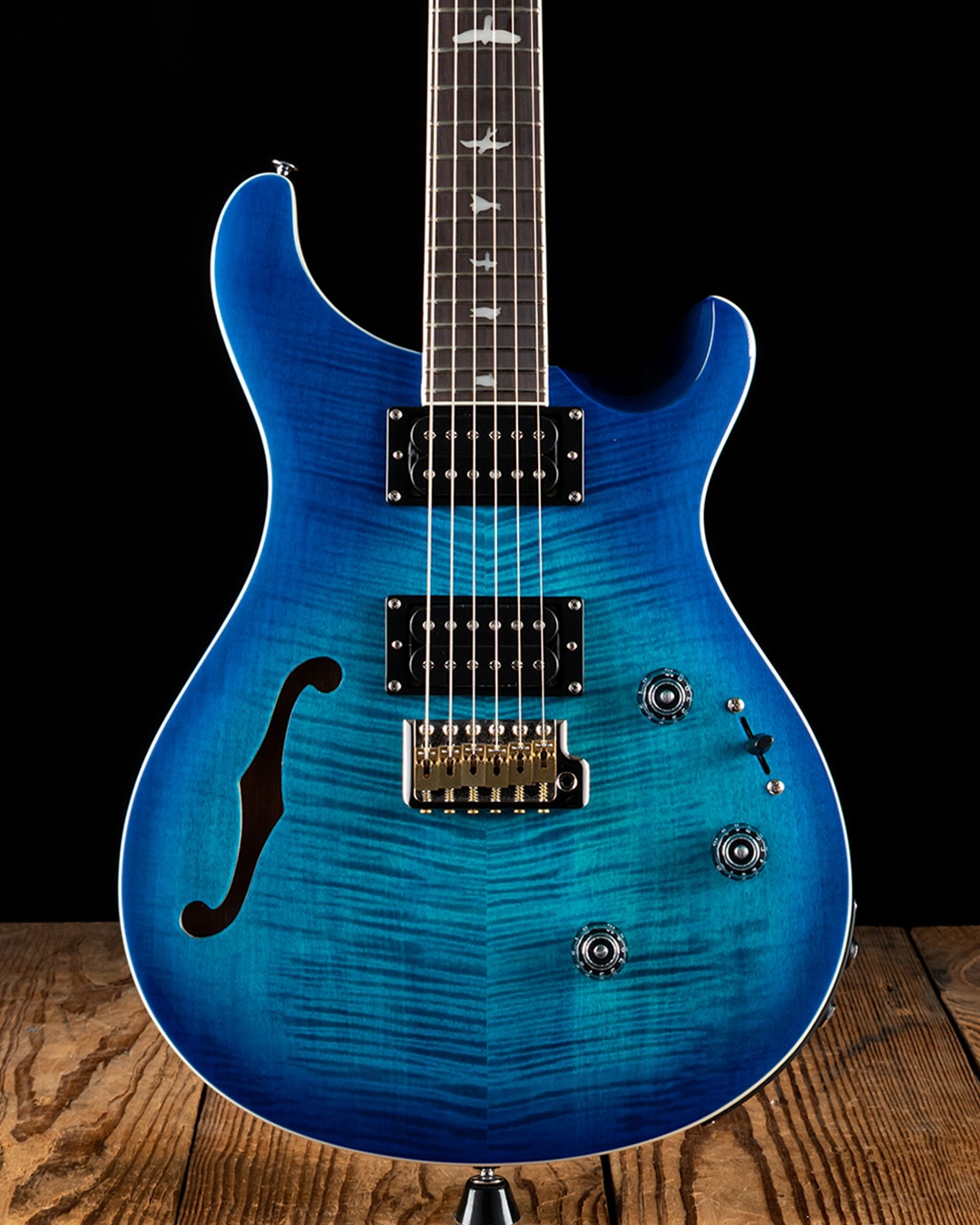 PRS SE Custom 24 Semi-Hollow Piezo - Lake Blue