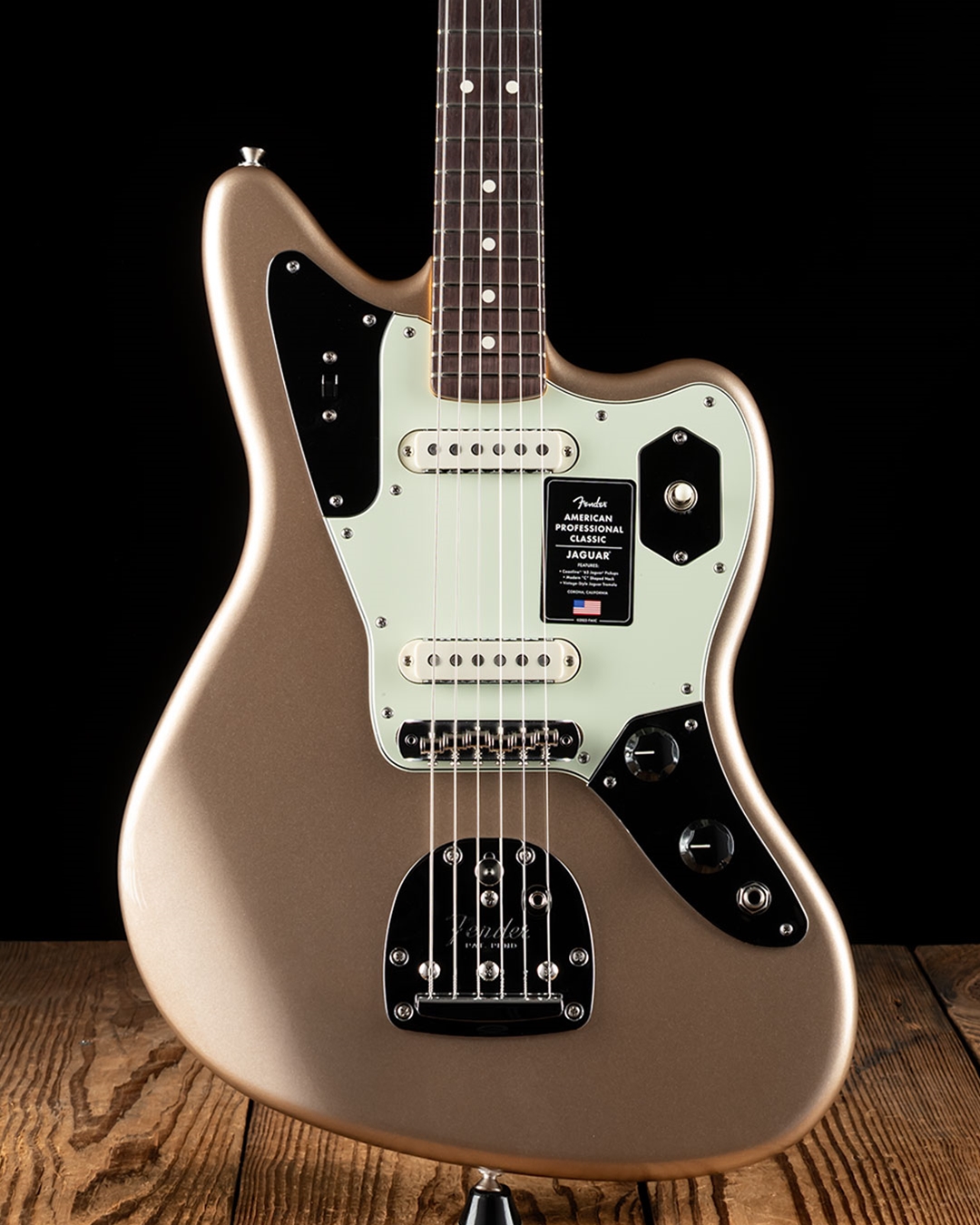 Fender American Professional Classic Jaguar - Faded Firemist Gold