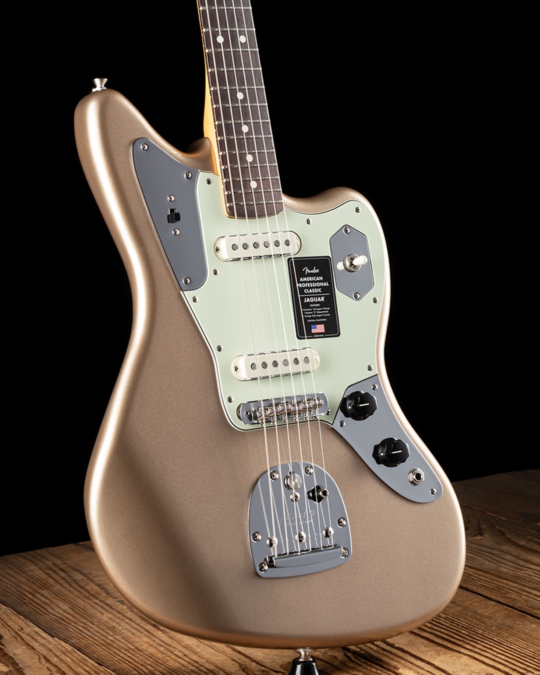 Fender American Professional Classic Jaguar - Faded Firemist Gold