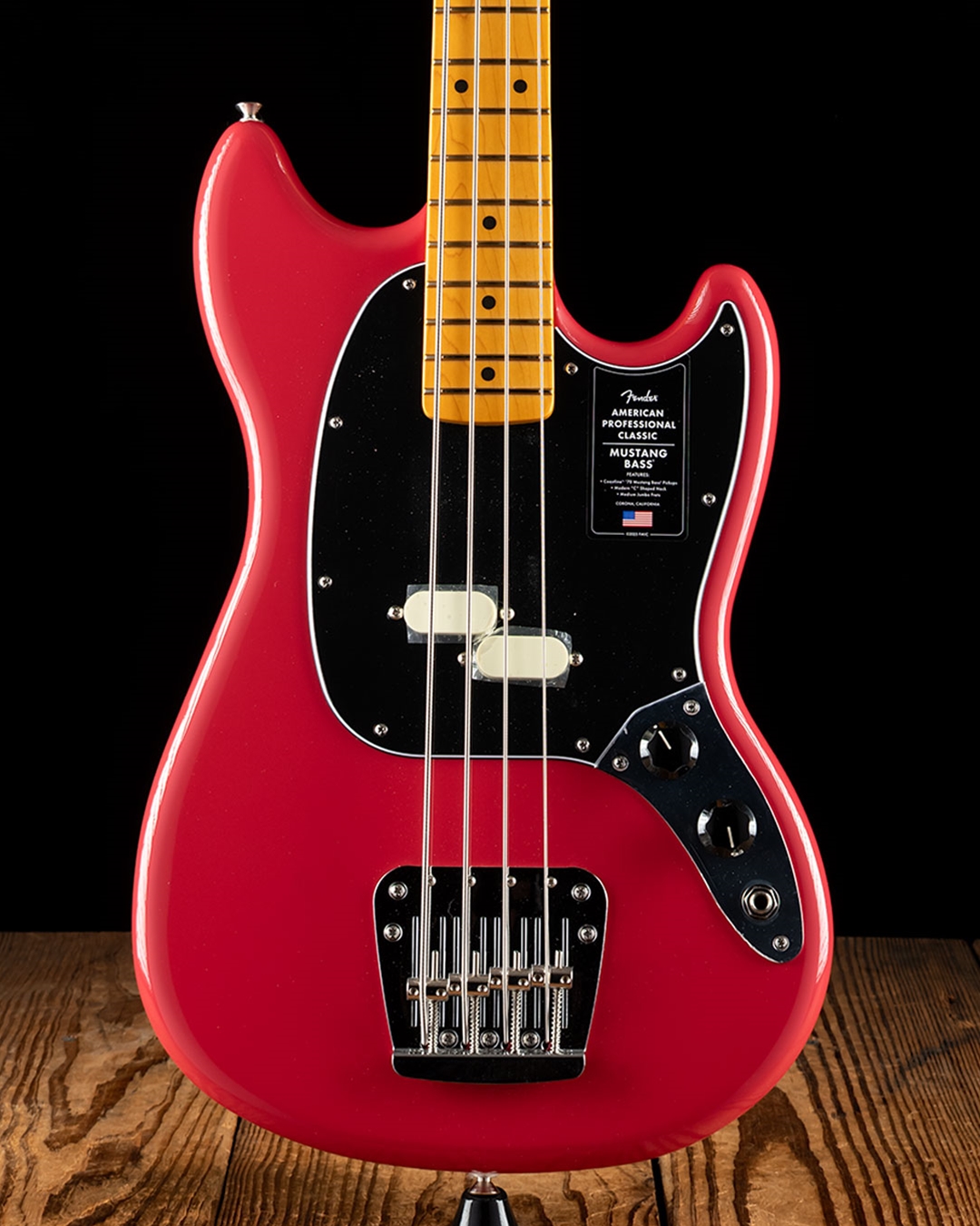 Fender American Professional Classic Mustang Bass - Faded Dakota Red