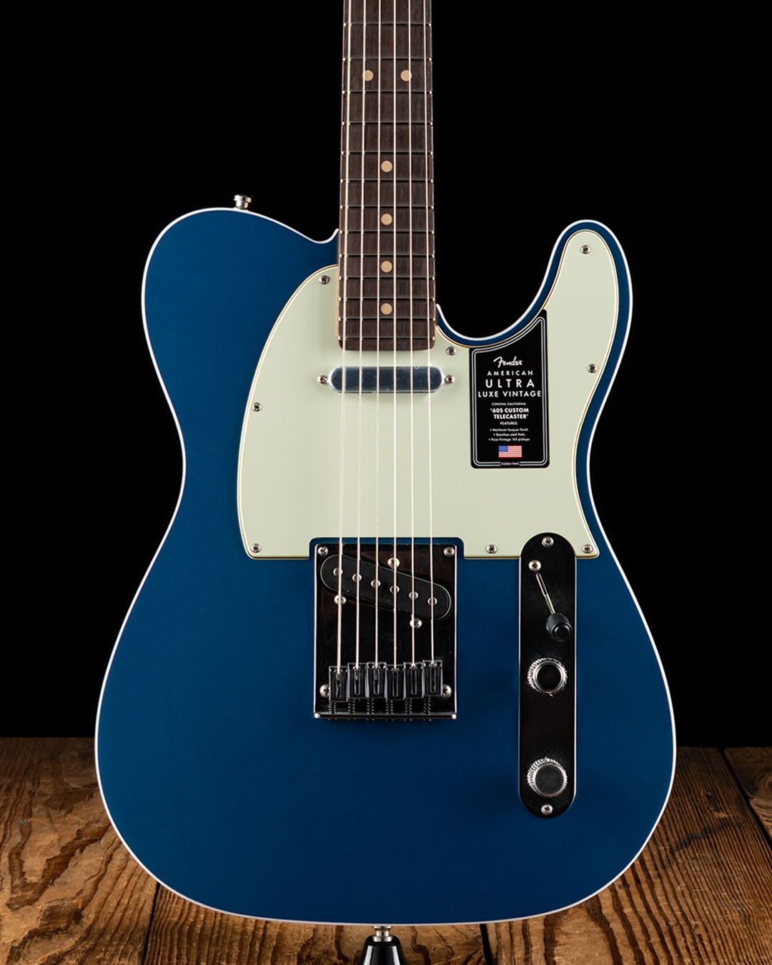 ギター Fender American Ultra Luxe Telecaster Fender American Ultra Luxe Telecaster - Surf Green with Rosewood