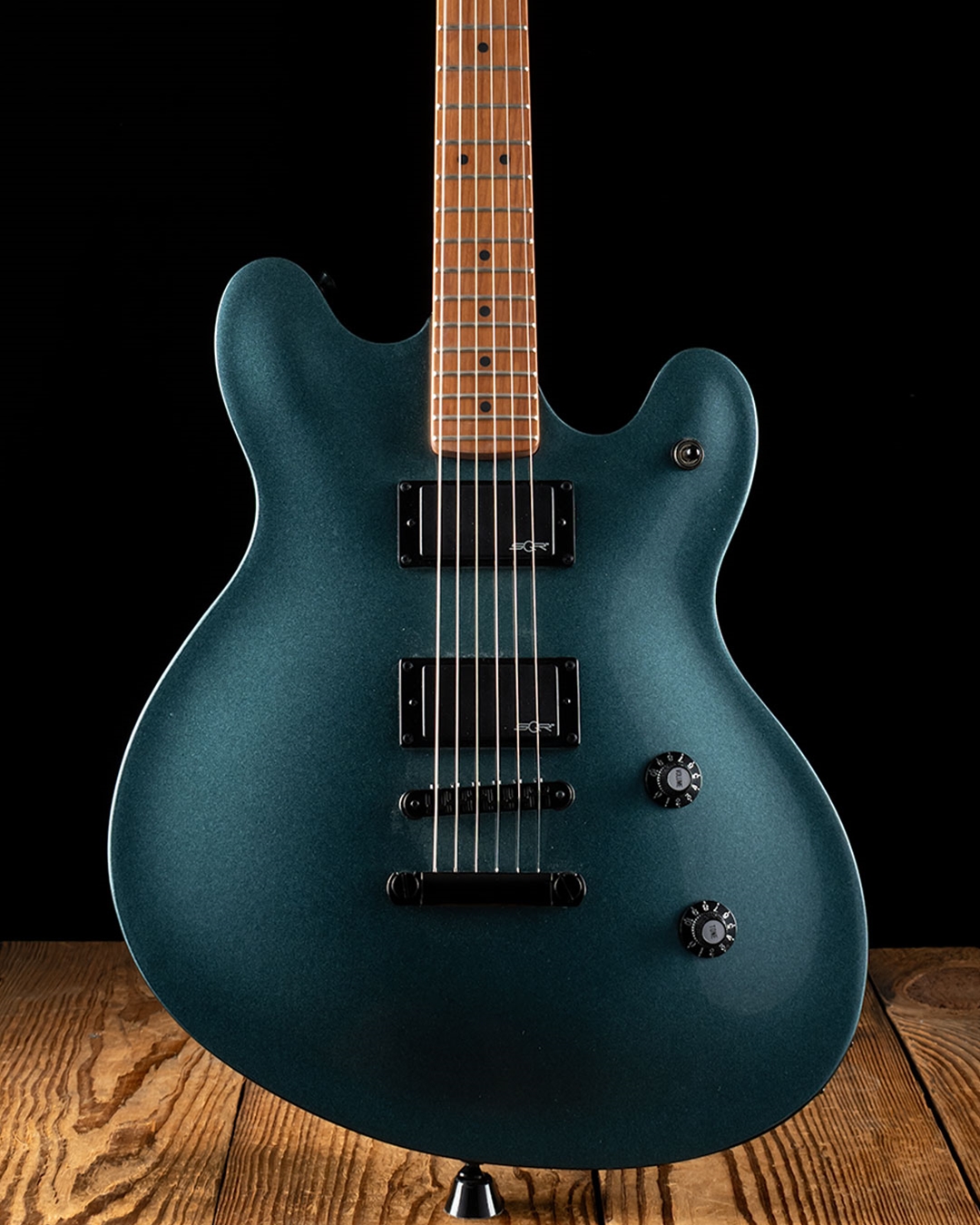 Squier Contemporary Active Starcaster 美品 Squier Contemporary Active Starcaster - Gunmetal Metallic