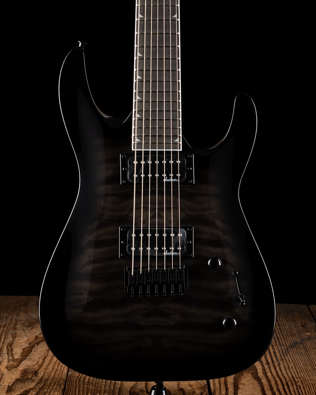 Jackson JS Series Dinky Arch Top JS22Q-7 DKA HT - Trans Black Burst