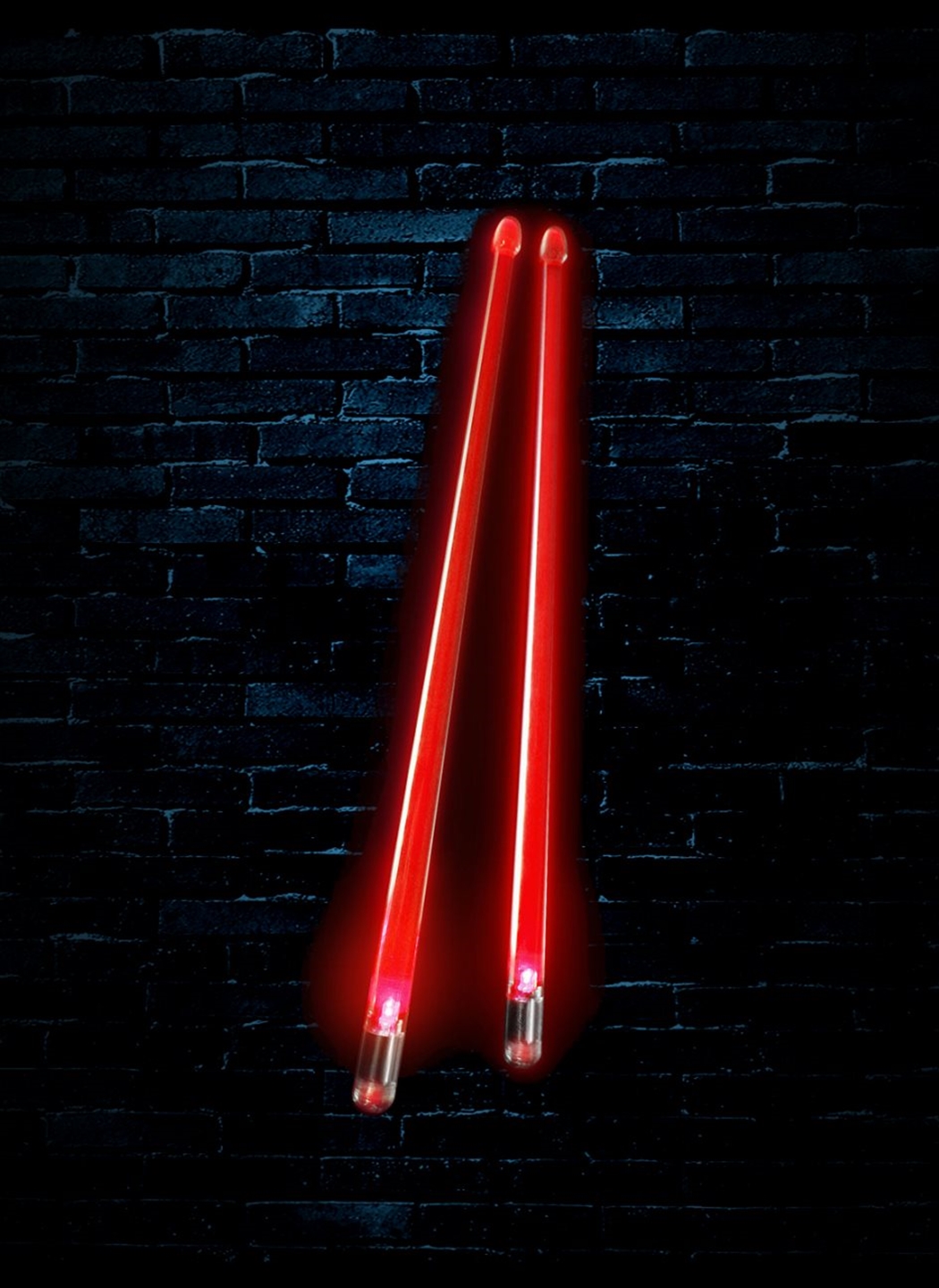 Details about   2 HD Red Bright LED Light Up Drumsticks With Fade Effect Set Your Gig On Fire 