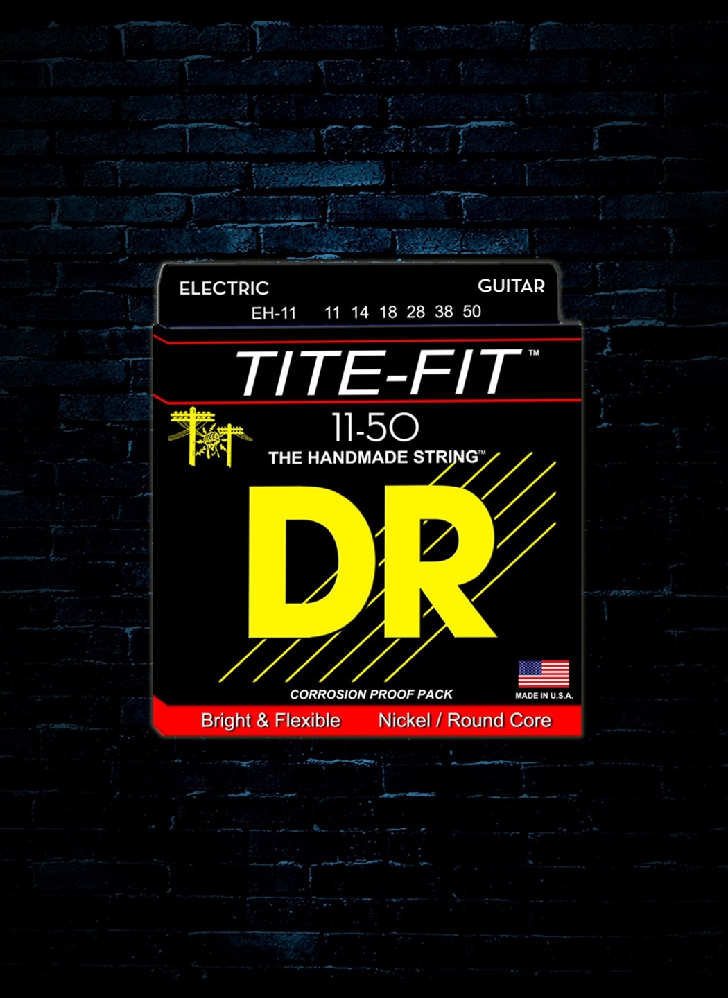 DR EH 11 Tite Fit Nickel Plated Electric Strings Extra Heavy 11 50