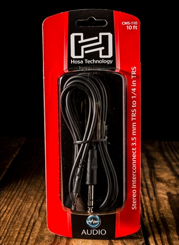 Hosa CMS-110 - 10' 3.5mm to 1/4" TRS Stereo Interconnect
