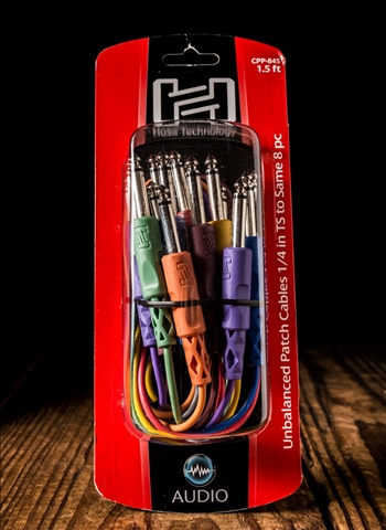 Hosa CPP-845 - 1.5' 1/4" TS to 1/4" TS Unbalanced Patch Cables