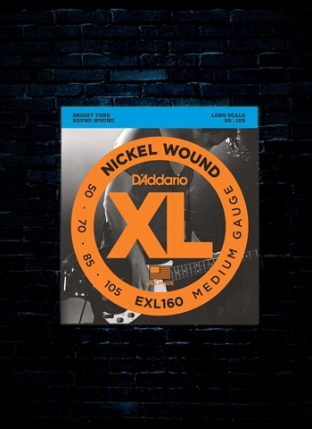 D'Addario EXL160 XL Nickel Wound Bass Strings - Medium (50-105)