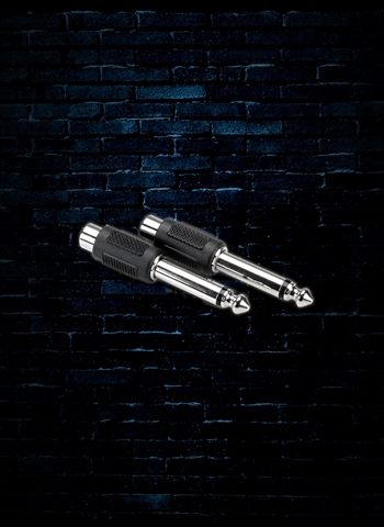 Hosa GPR-101 - RCA to 1/4" TS Adaptor (2 Pack)