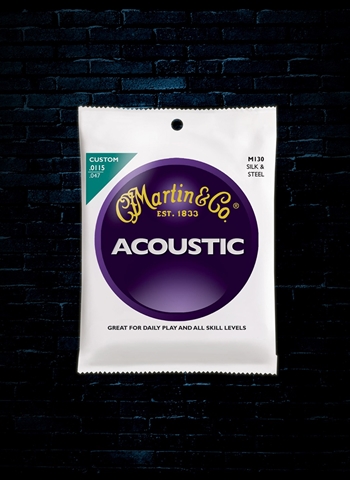 Martin M130 Silk and Steel Folk Acoustic Strings (115-47)