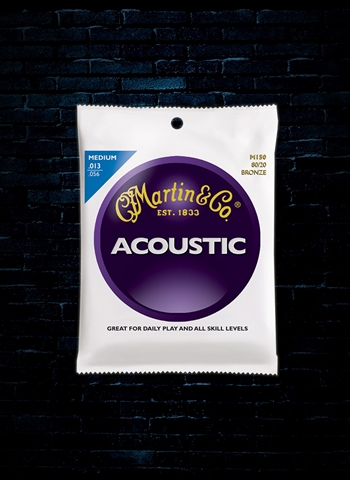 Martin M150 Traditional 80/20 Bronze Acoustic Strings - Medium (13-56)