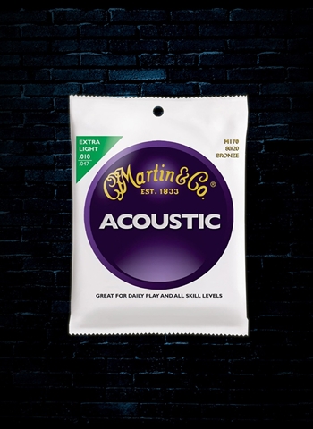 Martin M170 Traditional 80/20 Bronze Acoustic Strings - Extra Light (10-47)