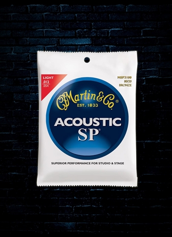 Martin MSP3100 80/20 Bronze SP Acoustic Strings - Light (12-54)