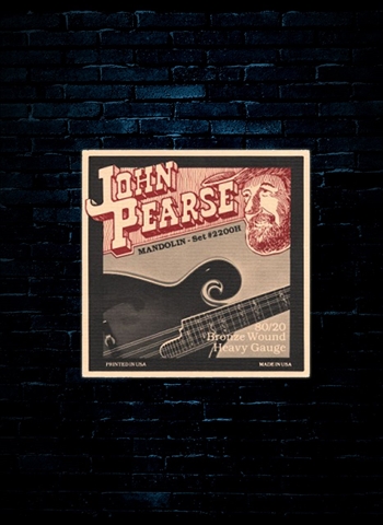 John Pearse 2200H - 80/20 Bronze Mandolin Strings - Heavy (12-40)