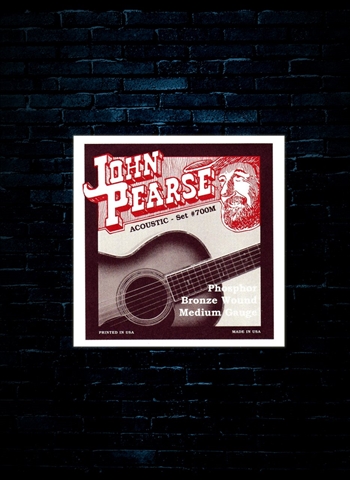 John Pearse Phosphor Bronze Acoustic Strings - Medium (13-56)