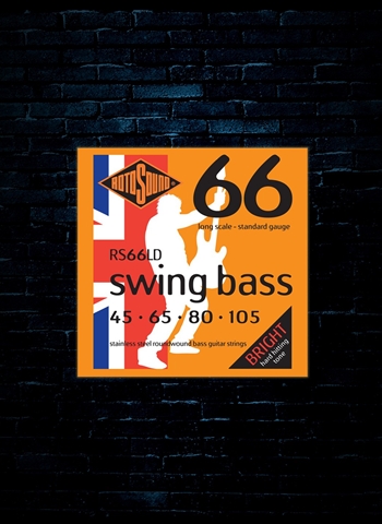 Rotosound RS66LD Swing Bass 66 Stainless Steel Bass Strings - (45-105)