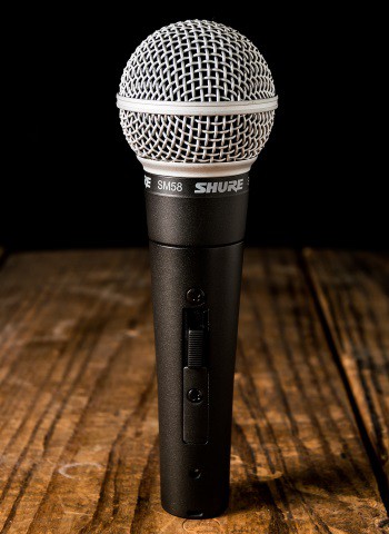 Shure SM58S Vocal Microphone – Wired, Handheld With On/Off Switch