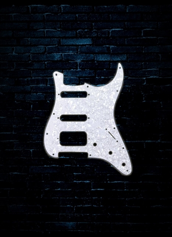 Fender 11-Hole Modern-Style Stratocaster HSS Pickguard - Aged White Moto