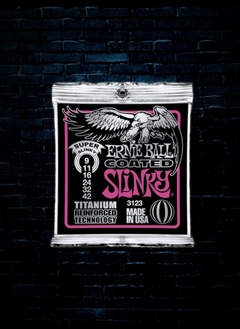 Ernie Ball 3123 RPS Coated Titanium Electric Strings - Super Slinky (9-42)