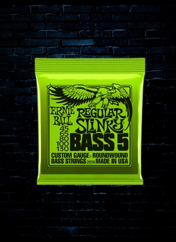 Ernie Ball 2836 Nickel Wound Bass Strings - 5-String Reg. Slinky (45-130)